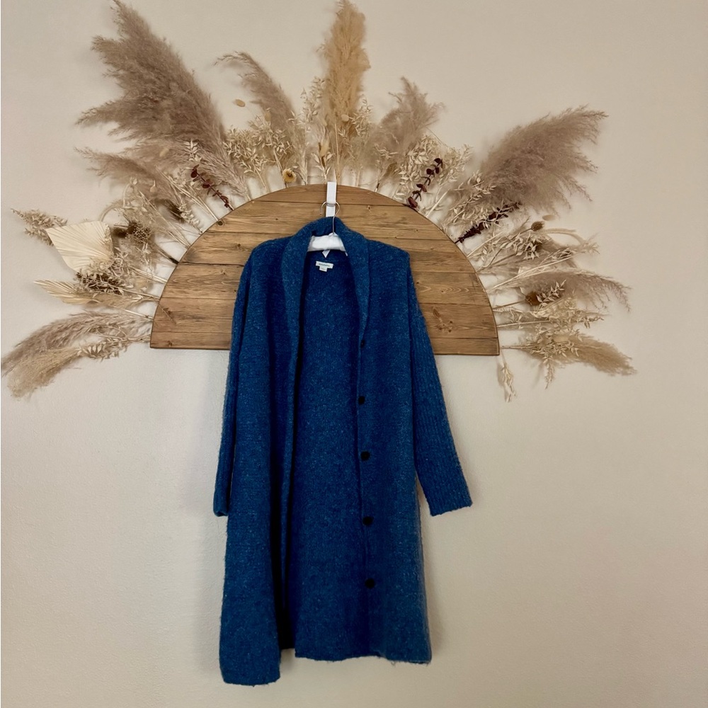 Sundance Textured Blue Knit Cardigan